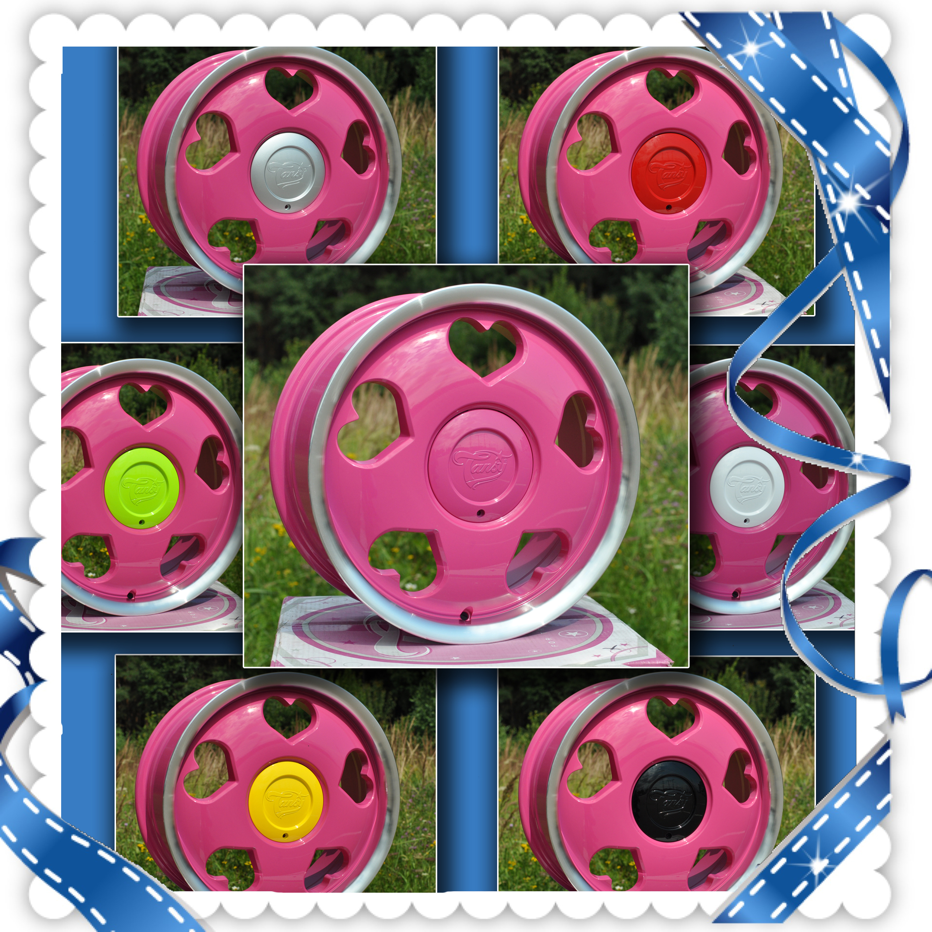 красивые диски; модные диски; розовые диски на авто