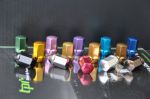 Кованые алюминиевые гайки - XR-nuts (с секреткой) TPI-XR16 - цвет фиолетовый, резьба: 12x1,25