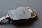 CRB-KF24 Кожаный чехол для ключа Key Fob MINI R56 Classic Style- Черный с красной ниткой
