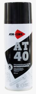 Проникающая смазка антикоррозийная AIM-ONE 200 мл (аэрозоль). AT-40 200ML AD-410 ― Интернет магазин shop.larex.ru