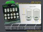 Кованые алюминиевые гайки - XR-nuts (с секреткой) TPI-XR01 - цвет Серебристый, резьба: 12x1,25