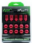 Кованые алюминbевые гайки - XR-nuts (с секреткой) TPI-XR07 -цвет Красный, резьба: 12x1,25