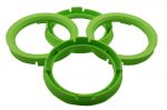 Центровочные (проставочные) кольца TPI-R07 HUB Rings 59.1-73.0