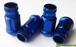 Кованые алюминиевые гайки - FN nuts (с секреткой) TPI-FN08 XPAL40-2545-44N/BL-20 W/Knurl W/Lock Kit M12 x 1.25-цвет синий