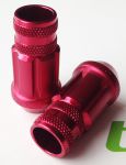 Кованые алюминиевые гайки - FN nuts (с секреткой) TPI-FN19 XPAL40-2545-44N/RD-20 W/Knurl W/Lock Kit M12 x 1.25-цвет красный